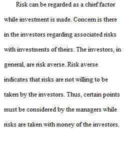 Finance for Managers_Module 4 Discussion